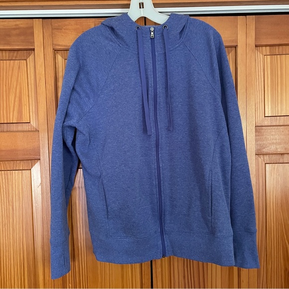 2 Tek Gear Women’s Front Zip Hoodies Sz XL Light Blue and Navy Blue - Picture 2 of 16